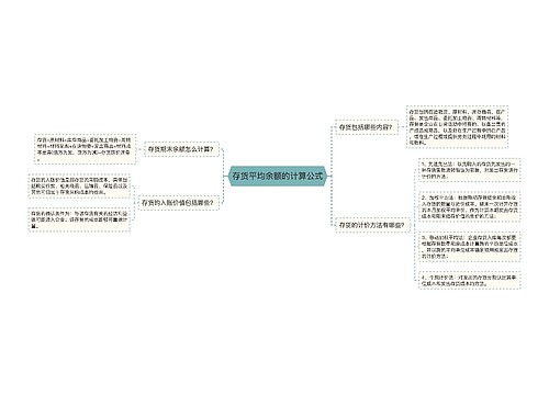 存货平均余额的计算公式