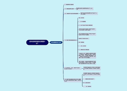 成本结转的账务处理是什么？