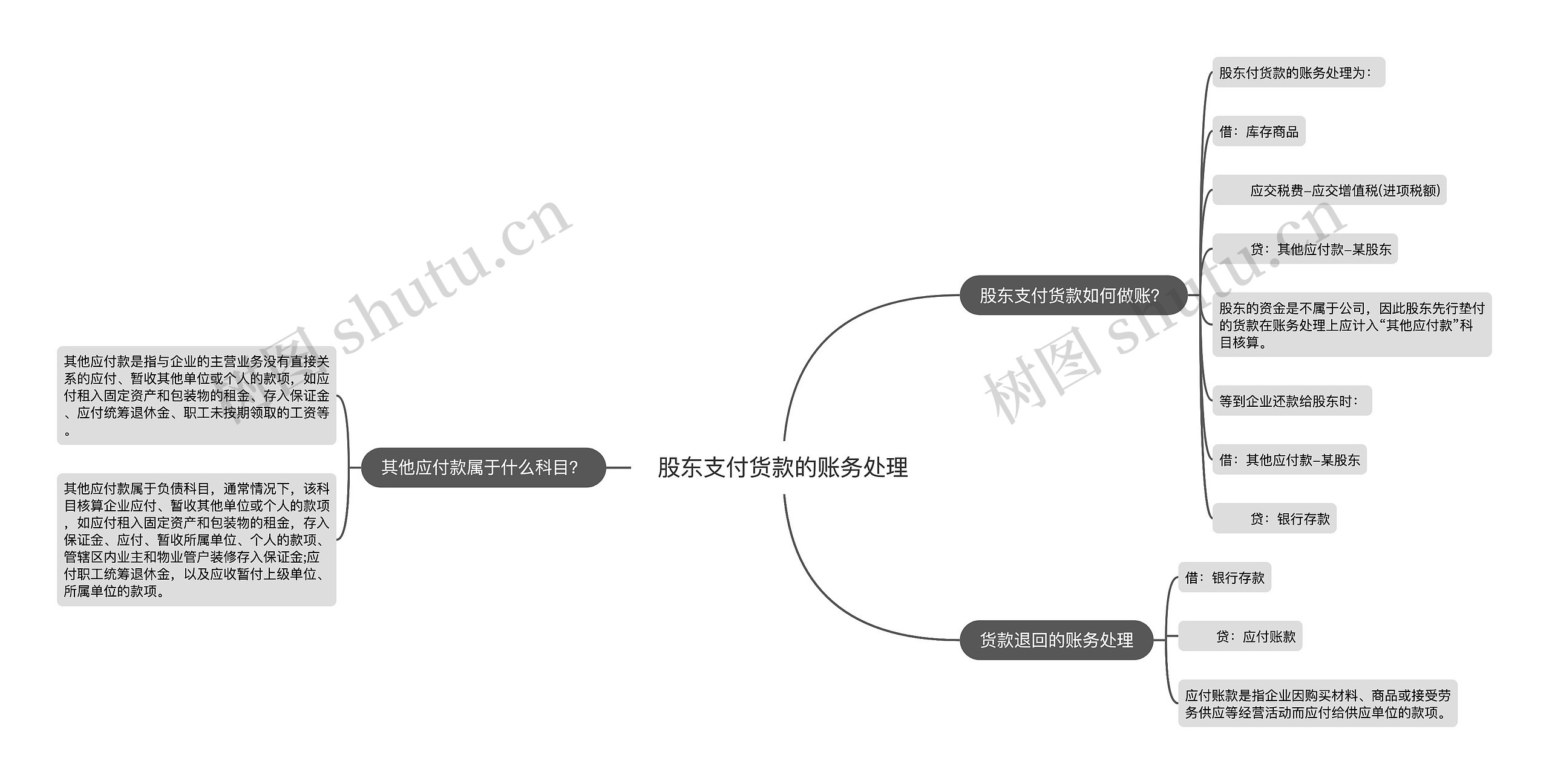 股东支付货款的账务处理