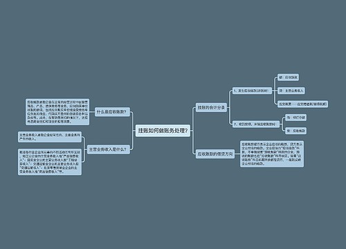 挂账如何做账务处理?