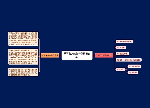 无票收入的账务处理怎么做？