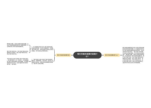 银行存款的核算内容是什么？