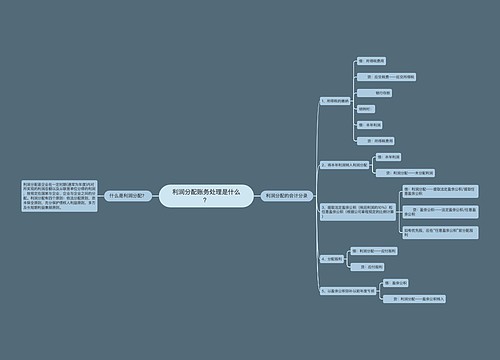 利润分配账务处理是什么？
