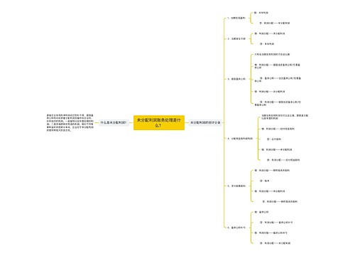 未分配利润账务处理是什么？