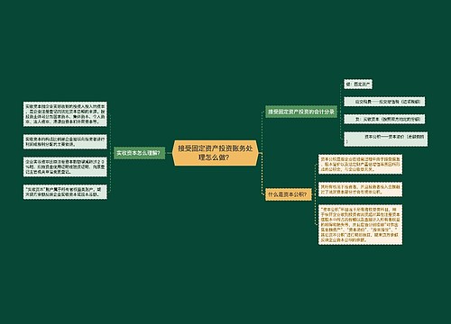 接受固定资产投资账务处理怎么做？