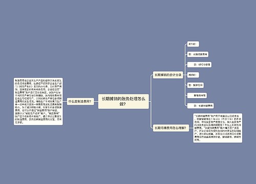 长期摊销的账务处理怎么做？