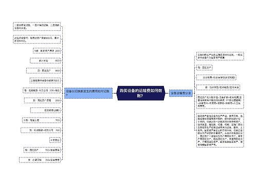 购买设备的运输费如何做账？