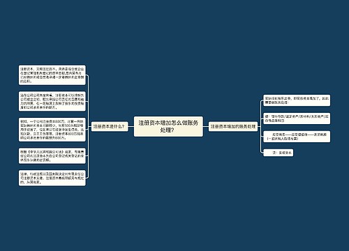 注册资本增加怎么做账务处理？