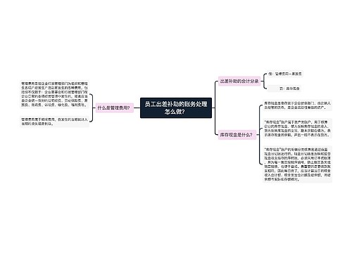 员工出差补助的账务处理怎么做？