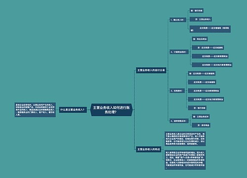 主营业务收入如何进行账务处理？