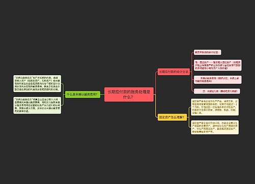 长期应付款的账务处理是什么？