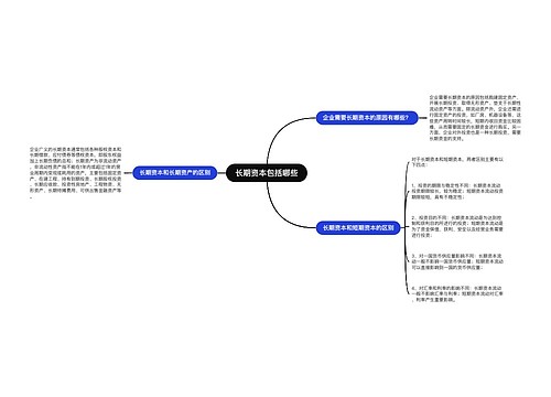 长期资本包括哪些