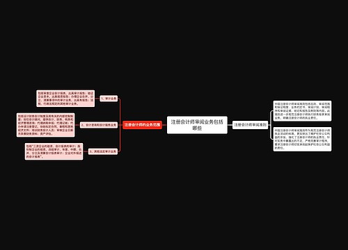 注册会计师审阅业务包括哪些