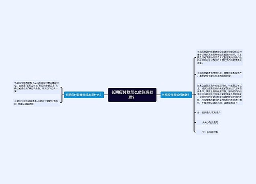 长期应付款怎么做账务处理？