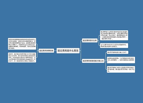 固定费用是什么意思