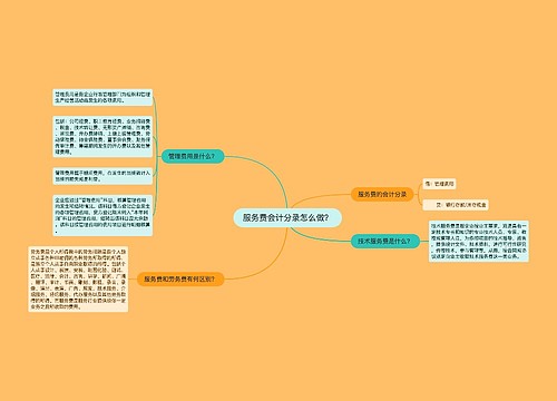 服务费会计分录怎么做？