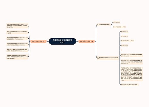 专项资金支出如何做账务处理？