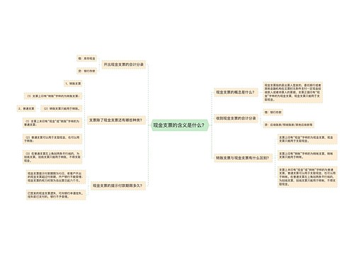 现金支票的含义是什么？