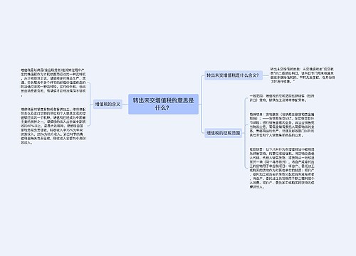 转出未交增值税的意思是什么？