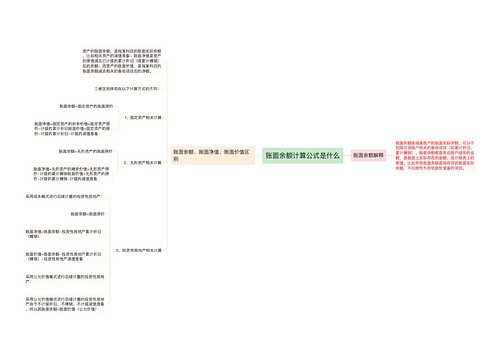 账面余额计算公式是什么