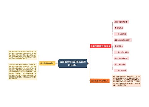 分期收款销售的账务处理怎么做？