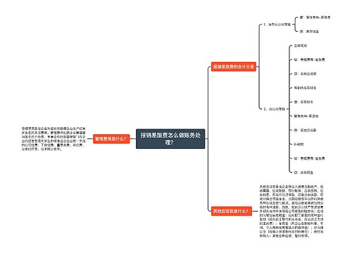 报销差旅费怎么做账务处理？