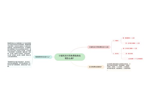 计提和支付劳务费账务处理怎么做？