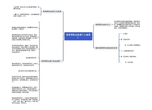 教育费附加税是什么意思？