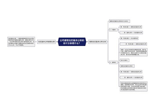 公司提取法定盈余公积的会计分录是什么？思维导图