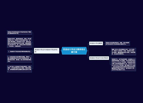 变造会计凭证主要表现在哪方面