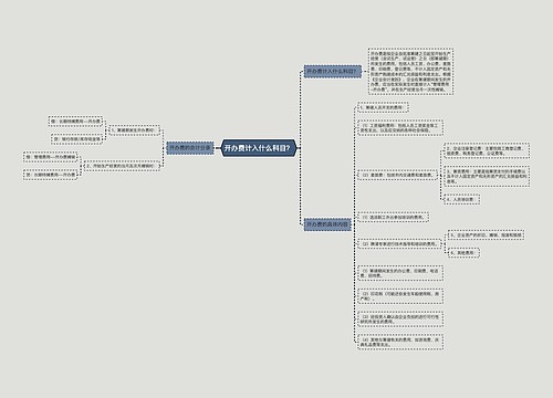 开办费计入什么科目？