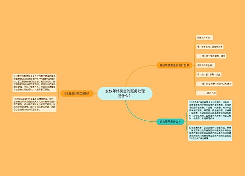 发放年终奖金的账务处理是什么？