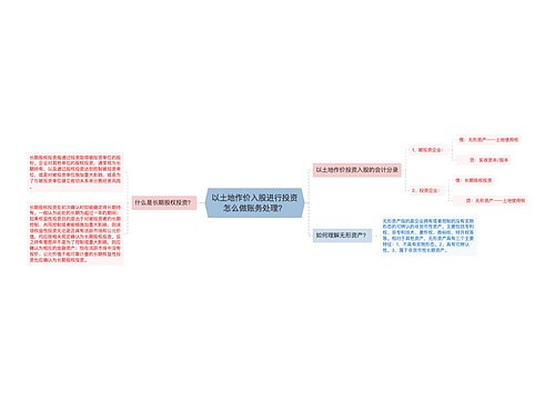 以土地作价入股进行投资怎么做账务处理？