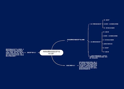 科研经费购买固定资产如何入账？