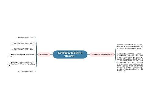 即期票据和远期票据的区别有哪些？