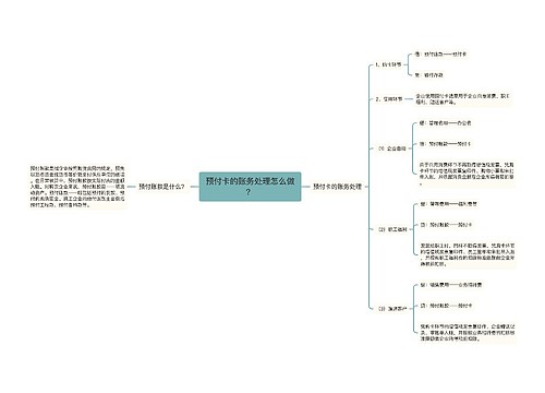 预付卡的账务处理怎么做？