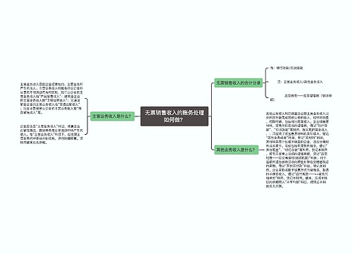 无票销售收入的账务处理如何做？