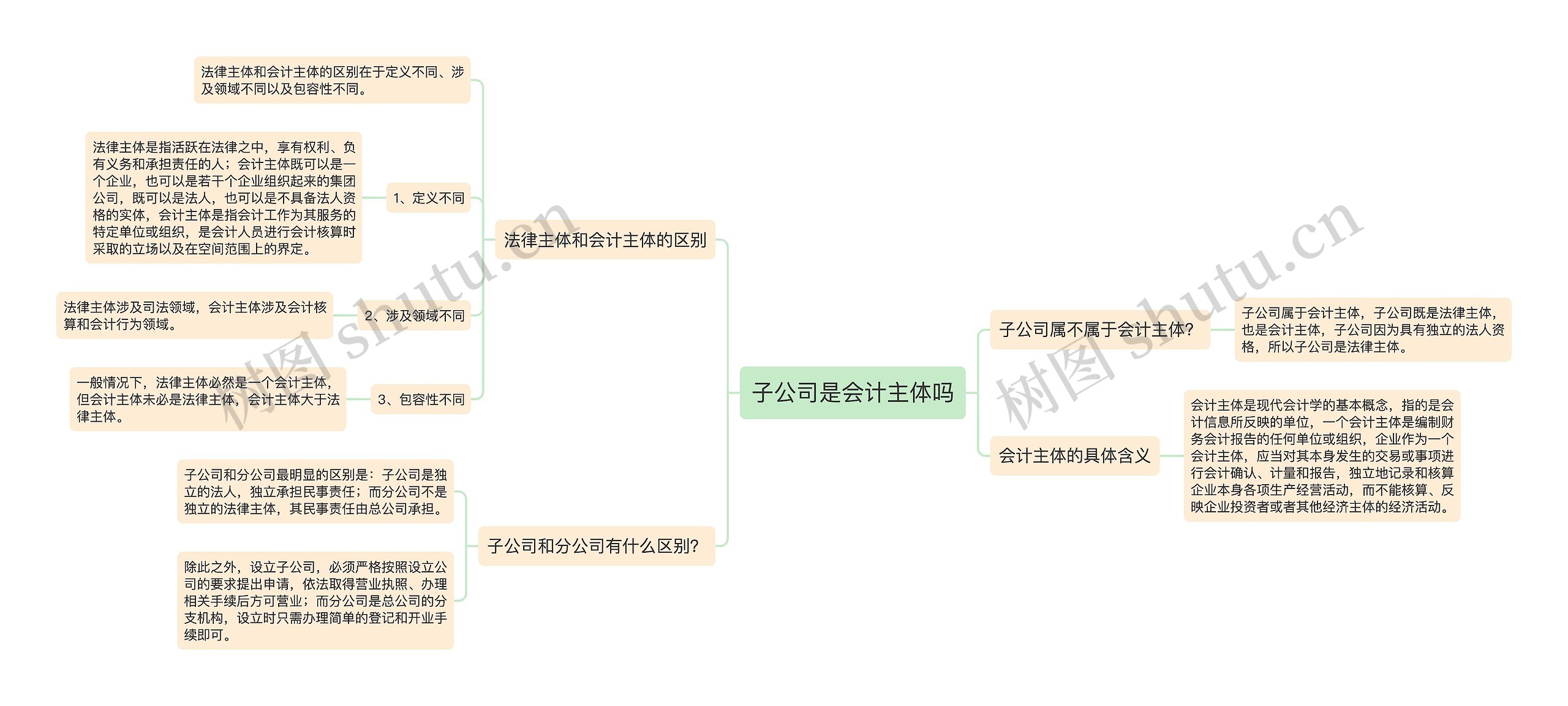 子公司是会计主体吗