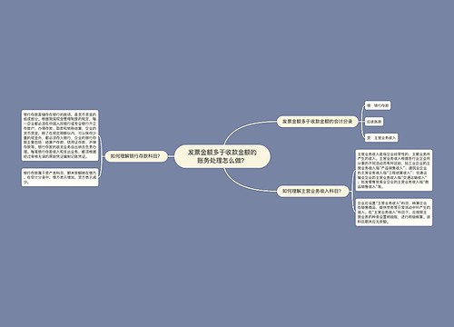 发票金额多于收款金额的账务处理怎么做？