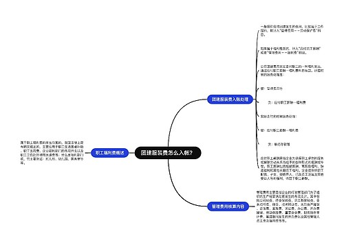 团建服装费怎么入帐？