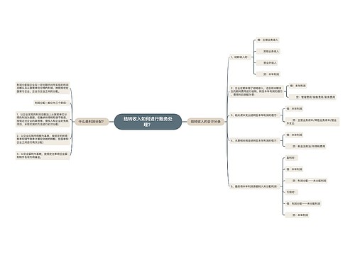 结转收入如何进行账务处理？