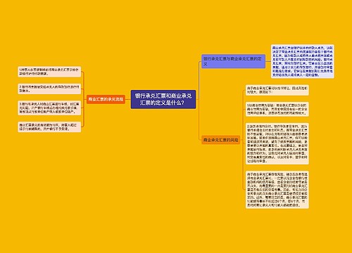 银行承兑汇票和商业承兑汇票的定义是什么？