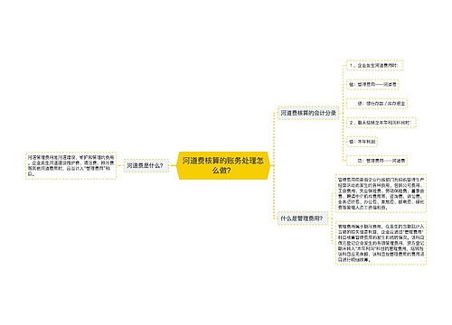 河道费核算的账务处理怎么做？