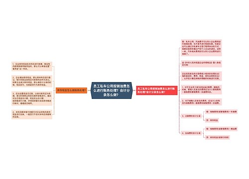 员工私车公用报销油费怎么进行账务处理？会计分录怎么做？