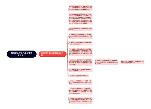 纳税更正申报完发现错误怎么做？