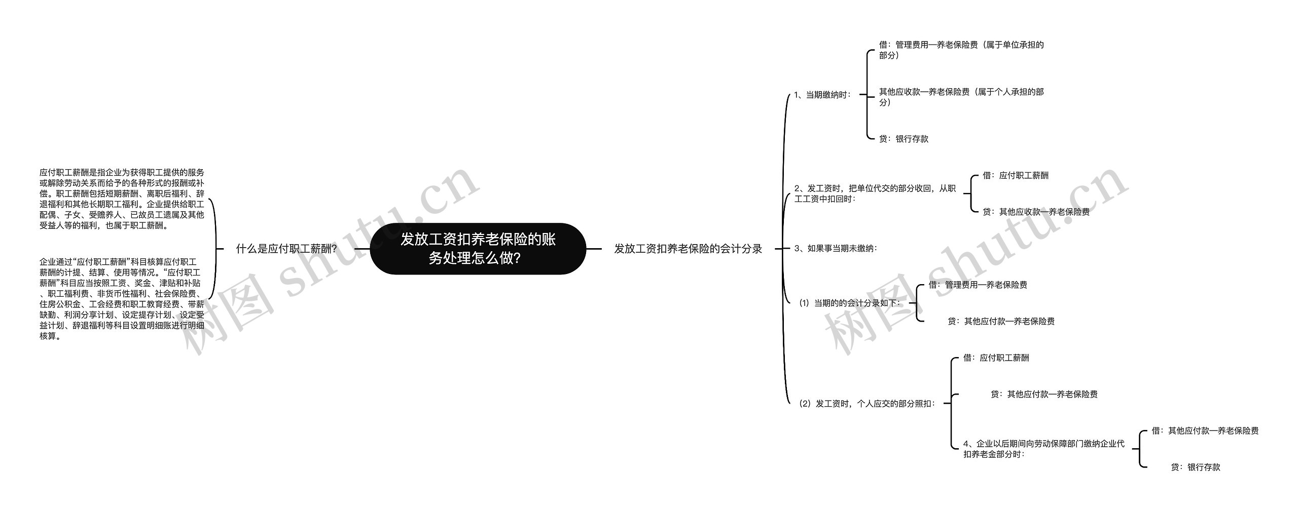 发放工资扣养老保险的账务处理怎么做？