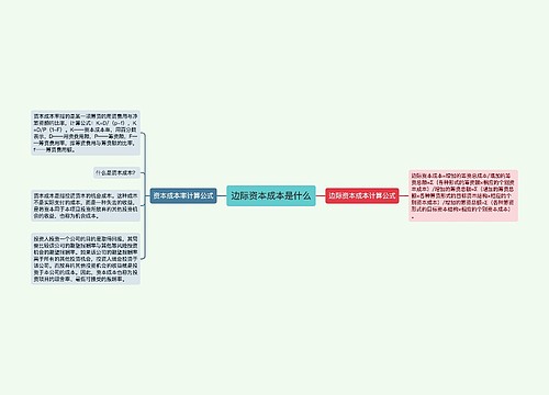 边际资本成本是什么