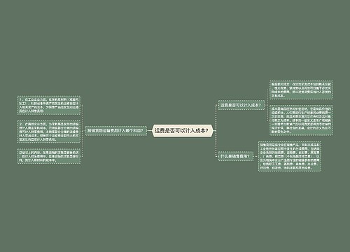 运费是否可以计入成本？