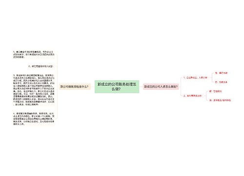 新成立的公司账务处理怎么做？