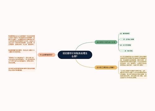 设定提存计划账务处理怎么做？